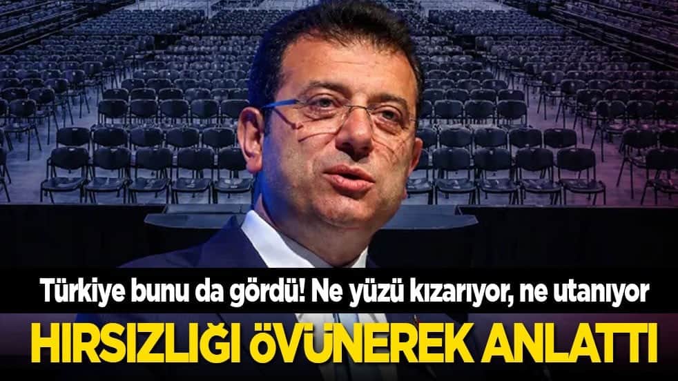 Türkiye bunu da gördü! Ekrem hırsızlığını övünerek anlattı