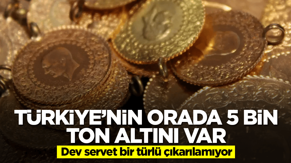 Türkiye'nin orada 5 bin ton altını var: Dev servet bir türlü çıkarılamıyor