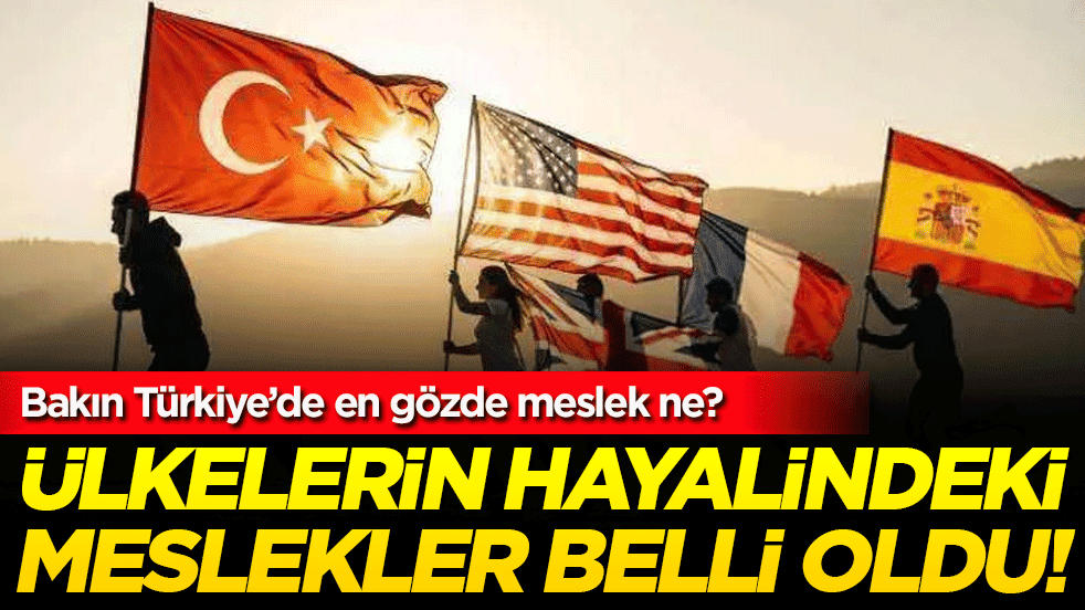 Ülkelerin hayalindeki meslekler belli oldu! Bakın Türkiye'nin hayalindeki meslek hangisi!