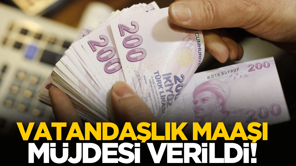 Vatandaşlık maaşı müjdesi verildi!