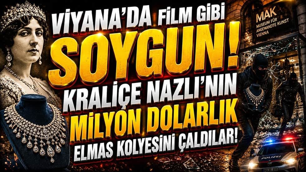Viyana’da film gibi soygun! Kraliçe Nazlı’nın milyon dolarlık elmas kolyesini çaldılar