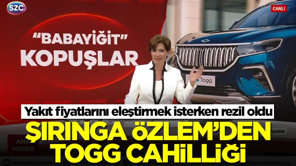 Yakıt fiyatlarını eleştirmek isterken rezil oldu: Şırınga Özlem'den TOGG cahilliği