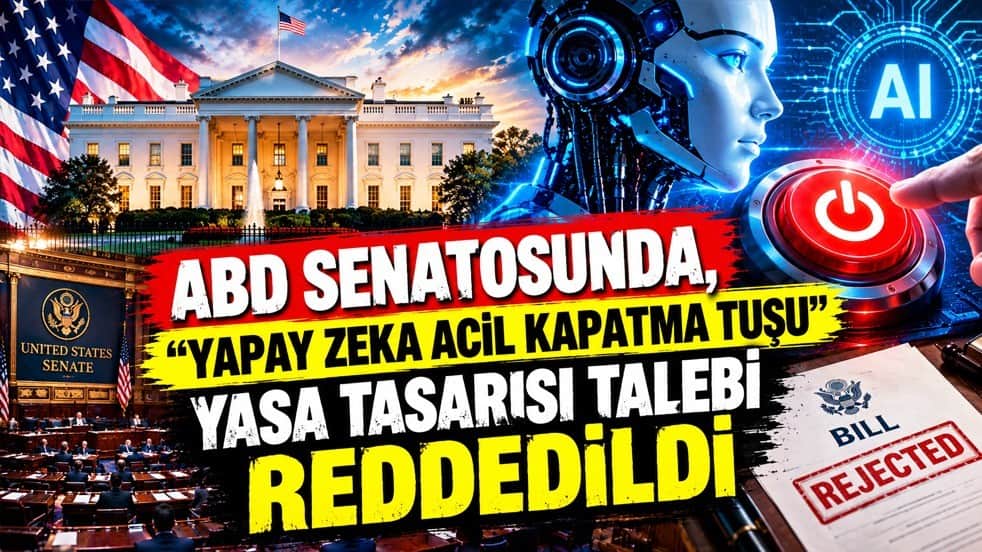 Yapay zeka acil kapatma tuşu: Yasa tasarısı talebi reddedildi
