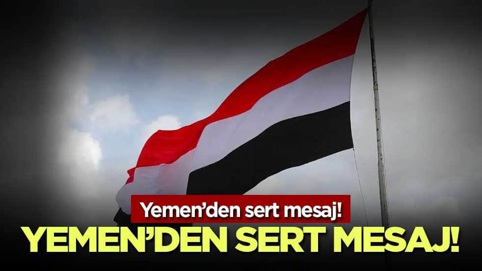 Yemen’den sert mesaj! MMüzakere kozu değiliz