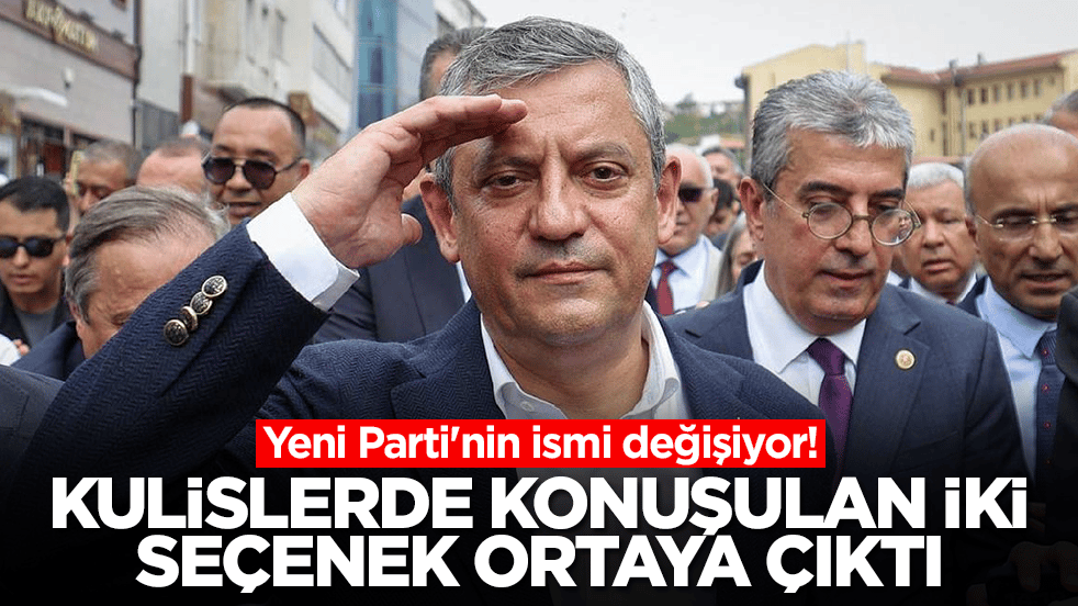 Yeni Parti'nin ismi değişiyor: Kulislerde konuşulan iki seçenek ortaya çıktı