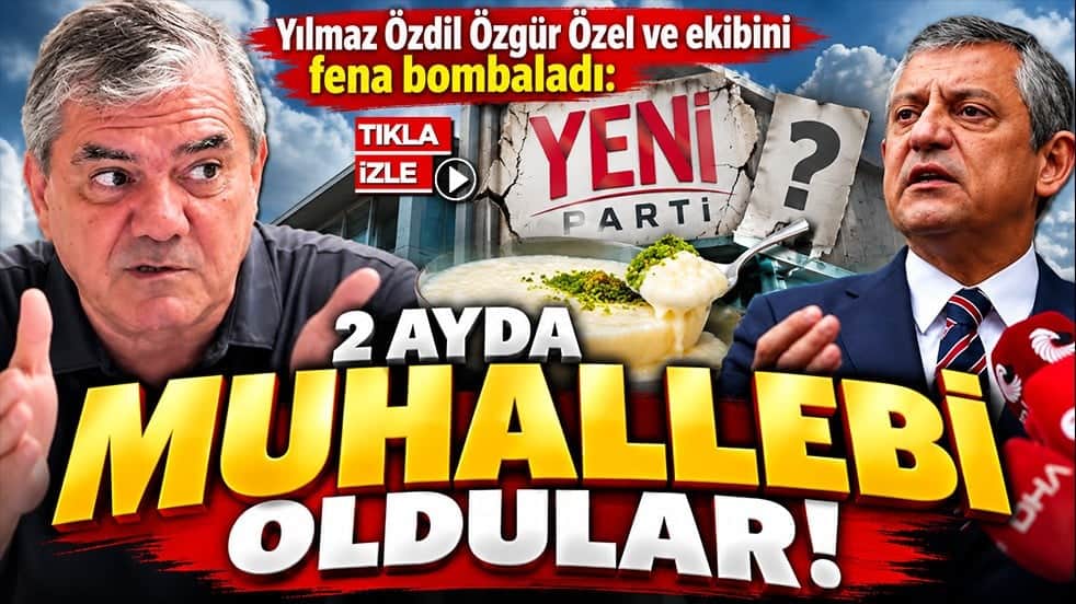 Yılmaz Özdil Özgür Özel ve ekibini fena bombaladı: 2 ayda muhallebi oldular!