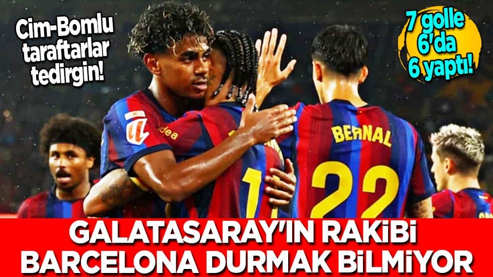 Yok artık Barça! Galatasaray'ın rakibi Barcelona durmak bilmiyor: 7 golle 6'da 6 yaptı!
