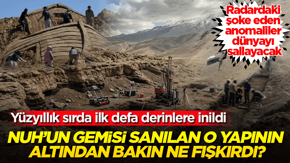 Yüzyıllık sırda ilk defa derinlere inildi! Nuh’un Gemisi sanılan o yapının altından bakın ne fışkırdı? Radardaki şoke eden anomaliler dünyayı sallayacak