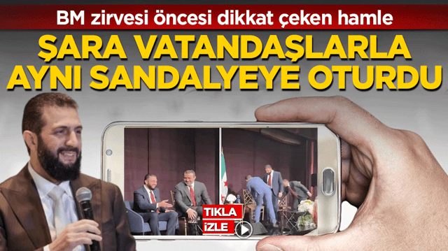 BM zirvesi &ouml;ncesi dikkat &ccedil;eken hamle! Şara vatandaşlarla aynı sandalyeye oturdu