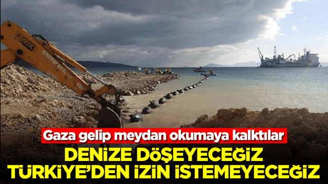 Gaza gelip meydan okumaya kalktılar: Denize d&ouml;şeyeceğiz T&uuml;rkiye'den izin istemeyeceğiz
