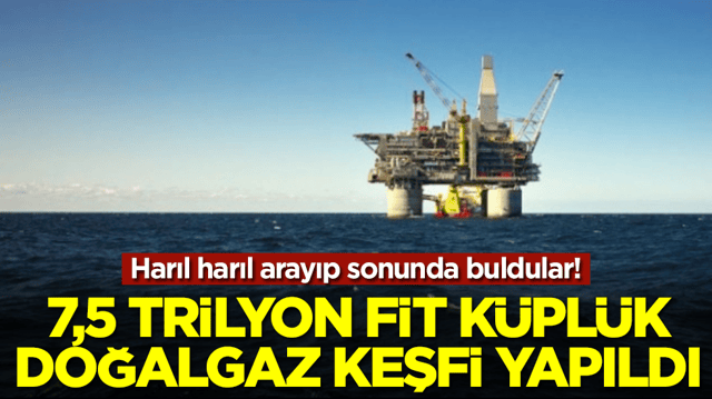 Harıl harıl arayıp sonunda buldular: 7,5 trilyon fit k&uuml;pl&uuml;k doğalgaz keşfi yapıldı