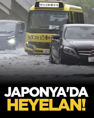 Japonya'da heyelan!