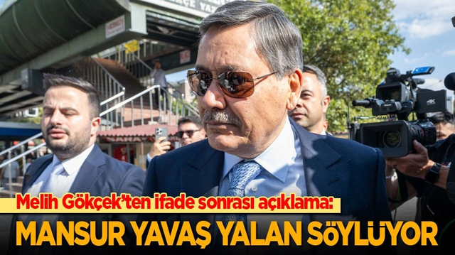 Melih G&ouml;k&ccedil;ek&rsquo;ten ifade sonrası a&ccedil;ıklama: Mansur Yavaş yalan s&ouml;yl&uuml;yor