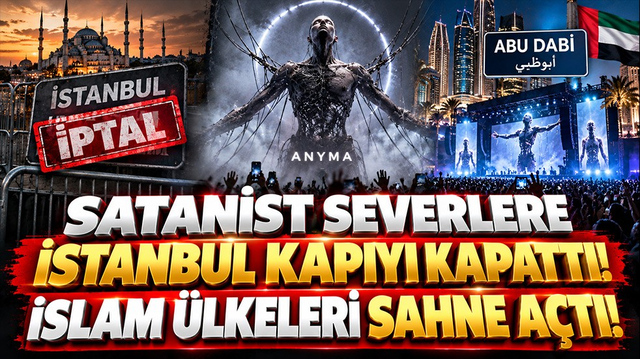 Satanist severler İstanbul'da kapıdan d&ouml;nd&uuml;, İslam &uuml;lkeleri sahne a&ccedil;tı!