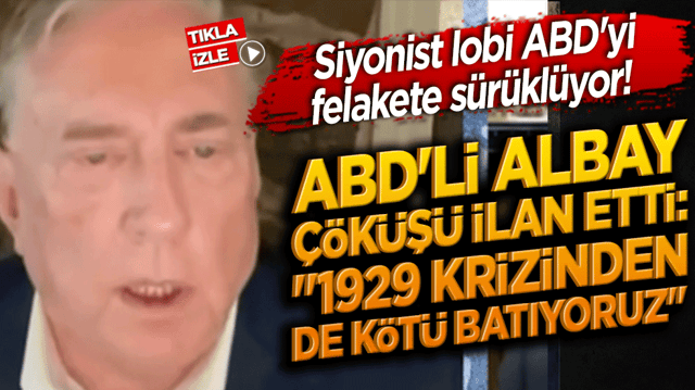 Siyonist lobi ABD'yi felakete s&uuml;r&uuml;kl&uuml;yor! ABD'li albay &ccedil;&ouml;k&uuml;ş&uuml; ilan etti: