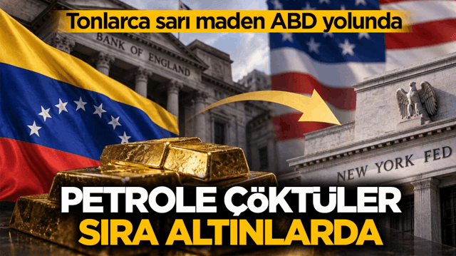 Tonlarca sarı maden ABD yolunda! Petrole &ccedil;&ouml;kt&uuml;ler sıra altınlarda