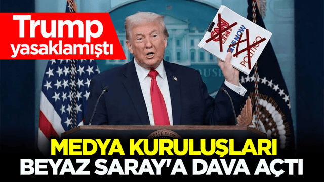 Trump yasaklamıştı! ABD&rsquo;de medya kuruluşları Beyaz Saray'a dava a&ccedil;tı 