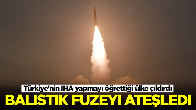 T&uuml;rkiye'nin İHA yapmayı &ouml;ğrettiği &uuml;lke &ccedil;ıldırdı: Balistik f&uuml;zeyi ateşledi