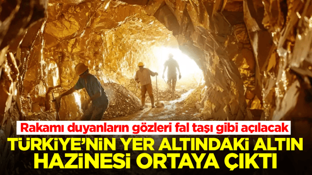 T&uuml;rkiye&rsquo;nin yer altındaki altın hazinesi ortaya &ccedil;ıktı: Rakamı duyanların g&ouml;zleri fal taşı gibi a&ccedil;ılacak