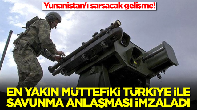 Yunanistan'ı sarsacak gelişme: En yakın m&uuml;ttefiki T&uuml;rkiye ile savunma anlaşması imzaladı