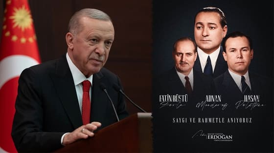 65 yıl önce idam edilmişlerdi! Cumhurbaşkanı Erdoğan, Menderes, Zorlu ve Polatkan’ı andı
