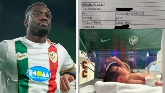 Amedspor sevgisi sınır tanımadı! Bebeğine "Adem Mbaye Diagne" adını verdi