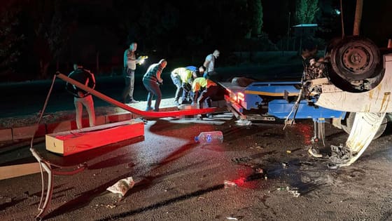 Ankara'da korkunç kaza! Takla atan otomobilin sürücüsü hayatını kaybetti