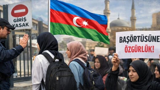 Azerbaycan’da okullarda başörtüsü yasağı!