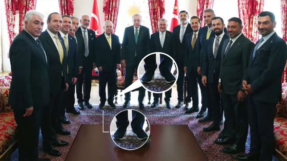 Erdoğan huzuruna spor ayakkabıyla gelen Aziz Yıldırım'ı uyardı!