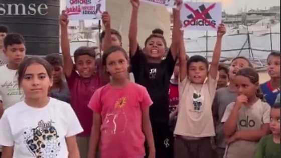 Gazzeli çocuklardan tüm dünyaya çağrı! ‘Adi-das’ı boykot edin!
