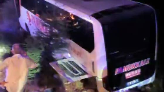 Manisa'da otobüs kazası