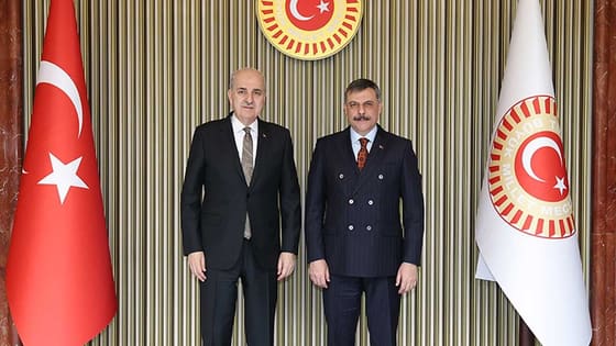 Meclis Başkanı Kurtulmuş, Bakan Çiftçi'yi kabul etti