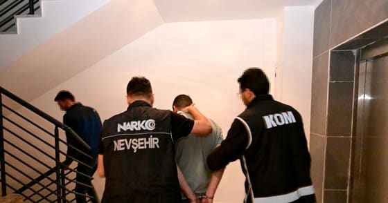 Nevşehir merkezli 4 ilde uyuşturucu operasyonunda 33 şüpheli gözaltına alındı