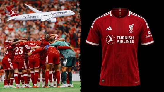 THY’den Premier Lig’de tarihi anlaşma! Liverpool'un göğsünde artık THY yazacak
