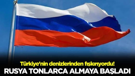 Türkiye'nin denizlerinden fışkırıyordu: Rusya tonlarca almaya başladı