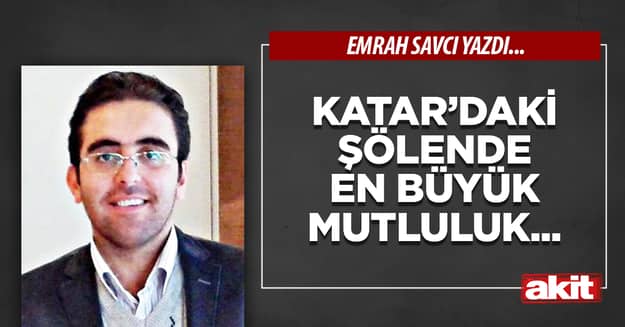 Katar’daki şölende en büyük mutluluk...