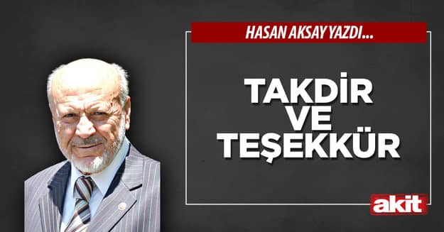 Takdir ve teşekkür