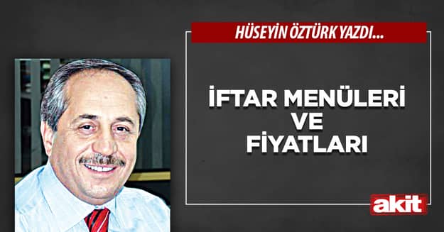 İftar Menüleri ve Fiyatları