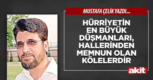 Hürriyetin en büyük düşmanları, hallerinden memnun olan kölelerdir