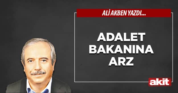 Adalet Bakanına arz