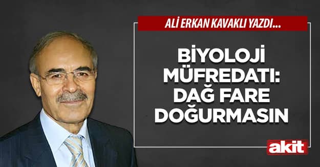 Biyoloji müfredatı: Dağ fare doğurmasın
