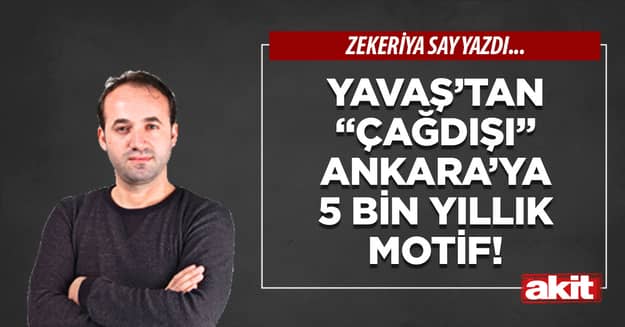 Yavaş’tan “çağdışı” Ankara’ya 5 bin yıllık motif!