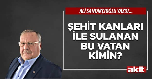 Şehit kanları ile sulanan bu vatan kimin?