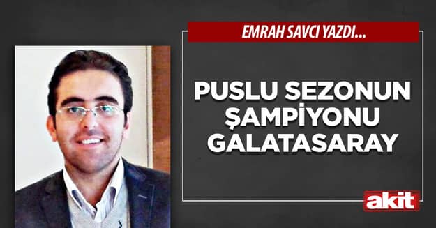 Puslu sezonun şampiyonu Galatasaray