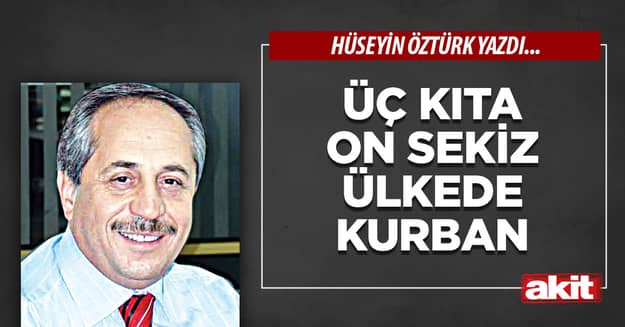 Üç kıta on sekiz ülkede kurban