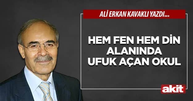 Hem fen hem din alanında ufuk açan okul