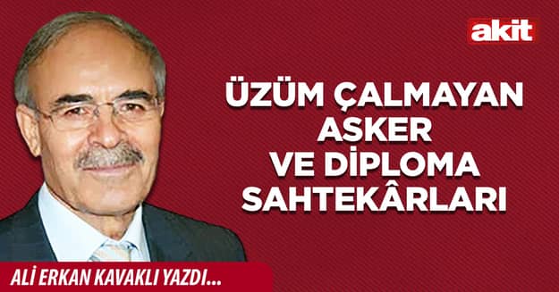 Üzüm çalmayan asker ve diploma sahtekârları