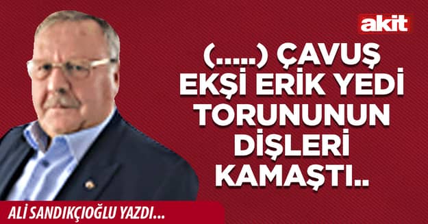 (…..) ÇAVUŞ EKŞİ ERİK YEDİ TORUNUNUN DİŞLERİ KAMAŞTI..