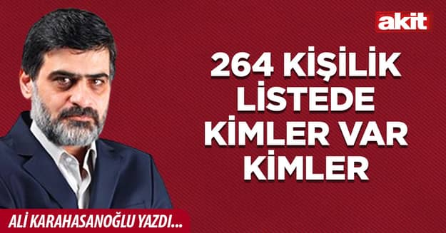264 kişilik listede kimler var kimler