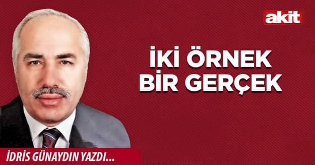 İki örnek bir gerçek